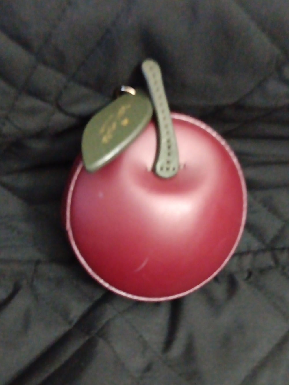 kate spade Cherry Coin Purse in Deep Red with Green Stem
